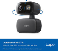 Tapo 1080p Pan/Tilt Security Camera for Baby Monitor, Pet Camera - Black / Indoor/Outdoor - image 3