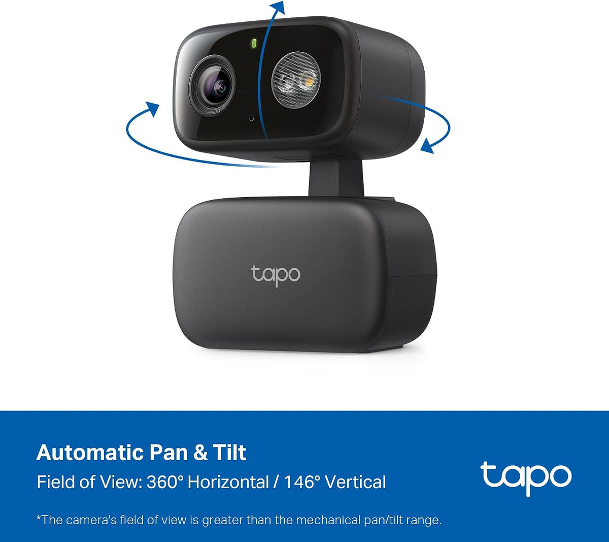 Tapo 1080p Pan/Tilt Security Camera for Baby Monitor, Pet Camera - Black / Indoor/Outdoor - image 3