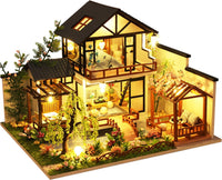 OZJAY Warm Christmas Lodge miniature house kit for adults with LED lights - view 5