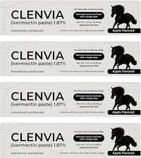Horse Paste 1.87% – Apple Flavored Wormer – 6.08g Tube – Treats Up to 1250 lb (4 Pack)