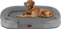 Orthopedic Waterproof Medium Dog Bed Sofa, Gel Memory Foam, 36" – Essentials for Dogs - Medium Grey / X-Large(45 x 32 x 7 inch)