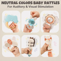 Baby Rattles & Teethers Set, Baby Toys 0-6 Months - 10 PCS - image 3