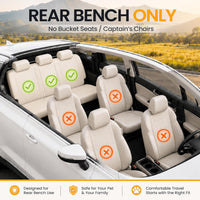 Large Dog Car Seat Half Back Seat Extender with Hard Bottom – Essentials for Dogs - Black / Extra Large - image 3
