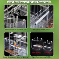 No Mess Bird Feeder for Cage - Small - image 3