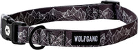 Wolfgang Heavy Duty, Adjustable Dog Collar with Quick Release Nylon Buckle for Walking & Training - Small (5/8 Inch x 8-12 Inch) / WolfMountain Print