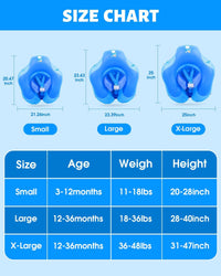 Baby Pool Float with Canopy UPF50+ - Small / deepblue - image 3