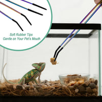 Syn-zer Reptile Feeding Tongs, 10.6" Straight & Curved – Essentials for Reptiles And Amphibians - image 3