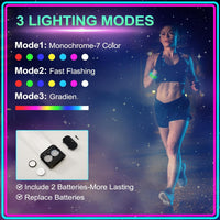 Yowivon LED light up bracelet with clasp glowing in multiple colors - view 8