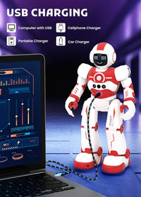 Robot Toys for Kids, Rechargeable Remote & Gesture Control Robots – Fun for Kids & Family - Red - image 4