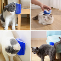 Kingtree Cat Wall Scratcher Self Groomer with Catnip - Blue - image 2