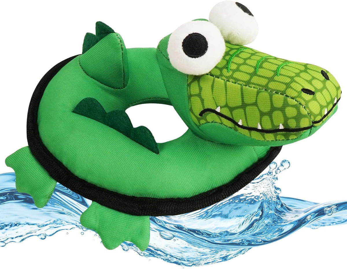 Floating Duck Dog Toy, Squeaky Water Pool Toy for Small Medium Dogs – Essentials for Dogs - Crocodile