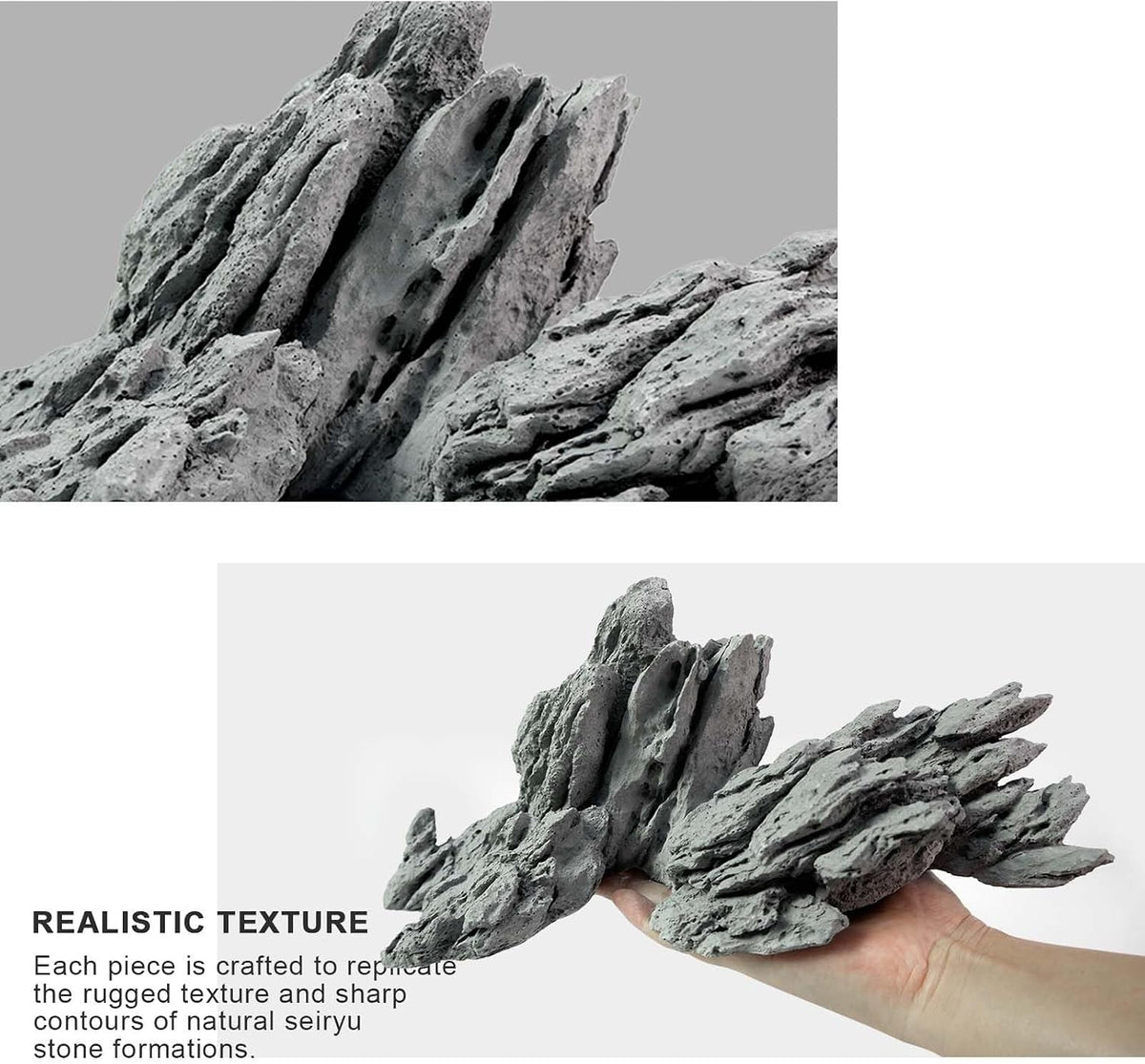 FZONE Aquarium Rocks Aquascaping - 07: Seiryu Stone: 13''×6.3''×5.9'' - image 4