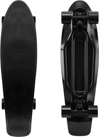 KMX Classic Retro Mini Cruiser Skateboard 22" & 27" for Boys Girls - Black Classic / 27"