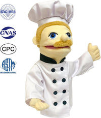 16" Puppets Entriloquist Puppet - H-chef - image 2