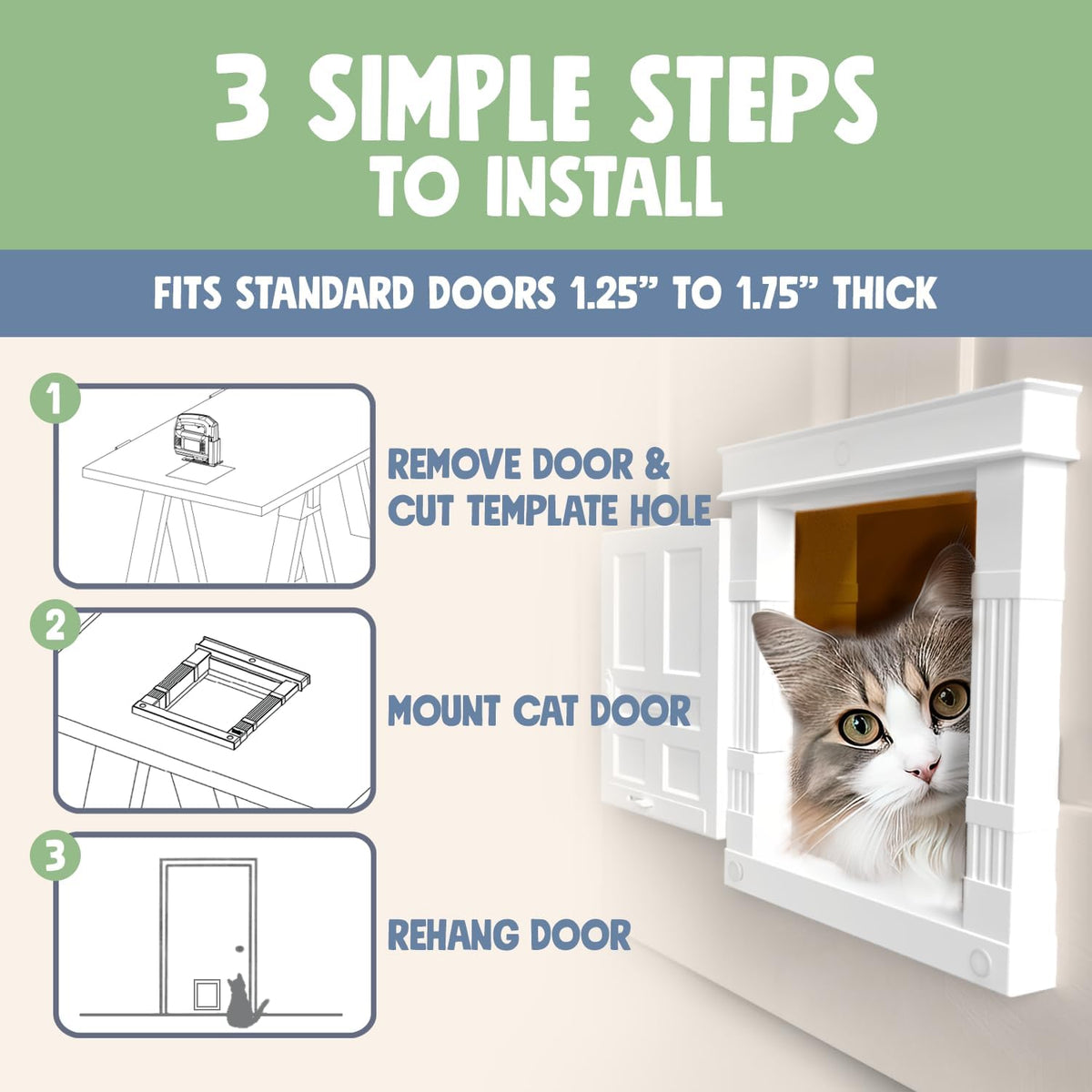 Beacon Hill Interior Cat Door - image 4