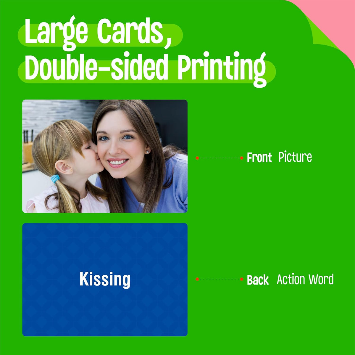 SpriteGru 50 double-sided verb flashcards with action pictures - view 11