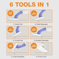 FurDozer X6 Pet Hair Remover & Auto Detailing Tool - Cat & Dog Hair Remover for Carpets, Car Interiors, Couches, Bedding, & Furniture - Reusable Pet Hair Removal Tool for Fur & Lint (Purple, 2-Pack)