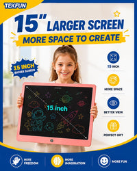TEKFUN 15" LCD Writing Tablet for Kids - Pink / 15 Inch - image 2