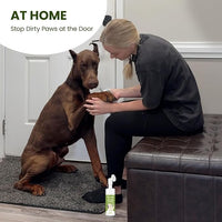 Paw Cleaner for Dogs & Cats, No-Rinse Foaming Pet Foot Washer with Built-in Scrubber Brush for Dirty, Muddy Paws – Suitable for Small, Medium & Large Dogs, Puppies, Kittens (5 fl oz)