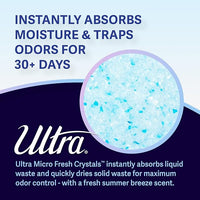 Ultra Fresh Scented Micro Crystals Premium Cat Litter - 99.9% Dust Free, Soft on Paws - 5 Lbs.