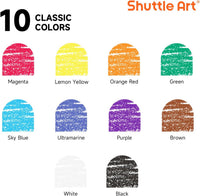 Shuttle Art crayon bulk class pack with 720 crayons sorted by color in a storage box - view 7