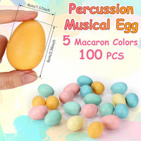 Yeshone 100 plastic egg shakers in 10 bright colors - view 8