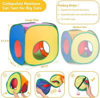 33Pcs Cat Toys Pack for Indoor Cats Kitten, with Cube Tunnel – Essentials for Cats - Game Tunnel Toy Set - For Cats Over 12lbs - image 4