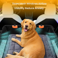 Large Dog Car Seat Half Back Seat Extender with Hard Bottom – Essentials for Dogs - Black / Large - image 4