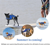 Mklhgty Hawaiian Dog Life Jacket - Blue / X-Small - image 3