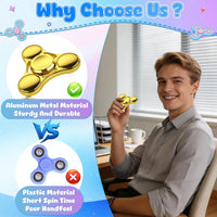 ATESSON Fidget Spinners Toy - Gold - image 3