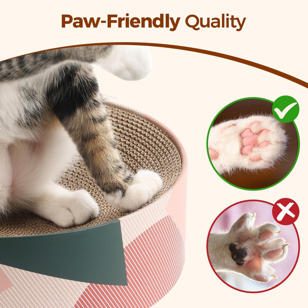 ComSaf Cat Scratcher Bed 17 x 13 in - Irregular Geometry - image 4