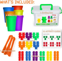 Bmag Counting Bears with Matching Sorting Cups - 90 Bears - image 2