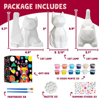 Goodyking Paint Your Own Cat Lamp Kit - Cat 3pcs - image 2