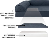 FurHaven Classic Sofa Orthopedic Dog Bed for Large Dogs - Jumbo Plus / Iron Gray - image 4