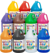 Colorations paraben-free orange tempera paint for kids, 1 gallon container - view 5