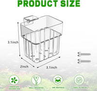 Aquarium Plant Holder 4 PCS Aquatic Plant Pot – Essentials for Fish - White - image 3