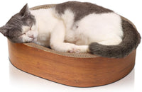 ComSaf Cat Scratcher Bed 17 x 13 in - Wood Grain B