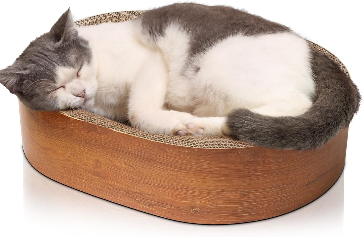 ComSaf Cat Scratcher Bed 17 x 13 in - Wood Grain B