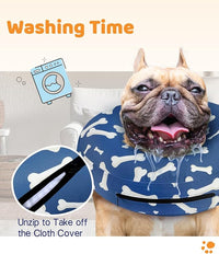 Supet Inflatable Dog Cone Alternative After Surgery - Neck Donut Recovery E-Collar for Neuter - Soft Cone for Small, Medium, Large Dogs