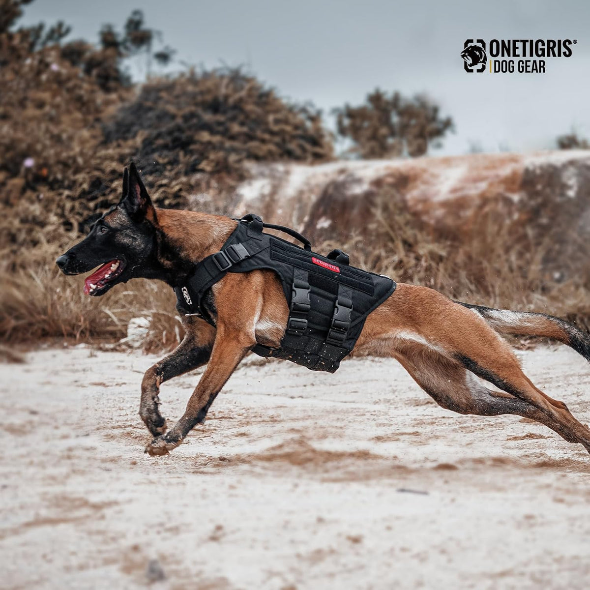 OneTigris Large Tactical Dog Harness No Pull Handle XL Black – Essentials for Dogs - Extra Large / Black - image 3