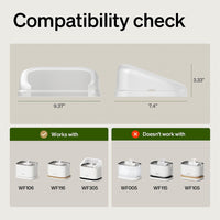 PETLIBRO Upgrade Cat Water Fountain Stainless Steel Tray - White / Splash Shield - image 2