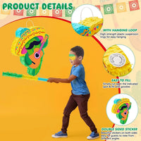 Lewtemi 17.3 inch red chili pepper pinata set with blindfold, pinata stick and confetti - view 16