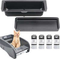 40 Litter Box Liners with a Permanent Waste Receptacle Compatible - For Nature's Miracle 2nd & Littermaid 3rd Box