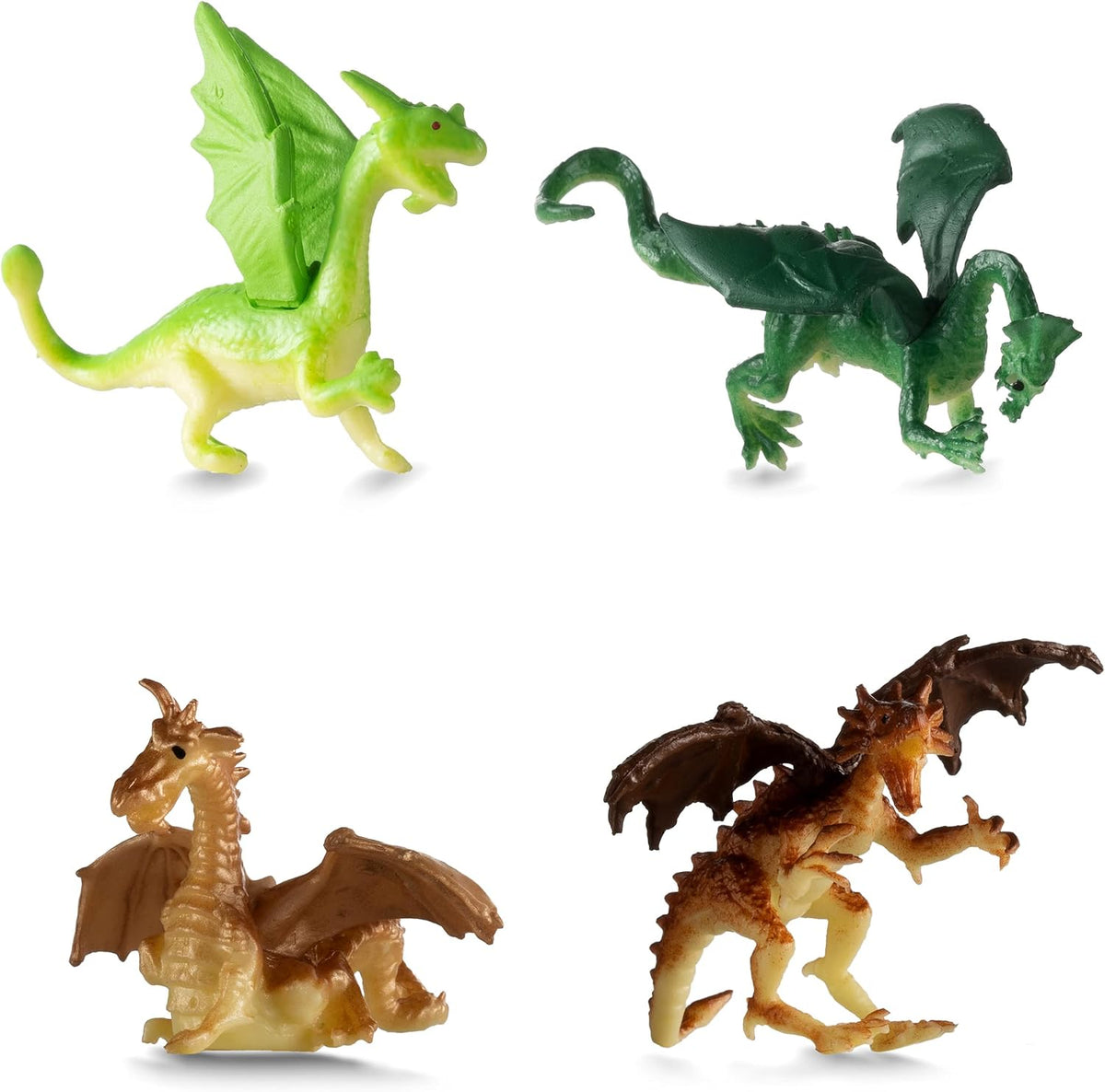 2 Inch Mini Dragon Toy Figures Rubbery Plastic Dragon Figurines – Fun for Kids & Family - 36-Pcs - image 3