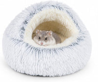 Guinea Pig Hideout, Doughnut Guinea Pig Bed - Grey