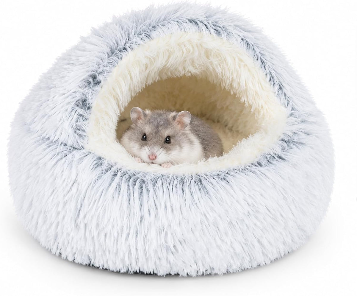 Guinea Pig Hideout, Doughnut Guinea Pig Bed - Grey