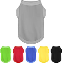 Elevate Your Dog's Fashion Quotient with Colorful and Breathable - L-(15~23lb) | Chest(~20") / Grey