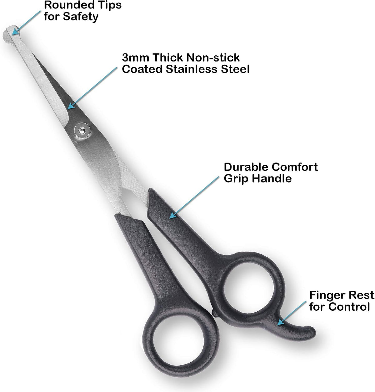 Pets First #1 Pet Grooming Scissors Body & Facial Trimmer Durable - image 4