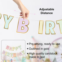 Halloween Birthday Banner - Macaron / Smile - image 3