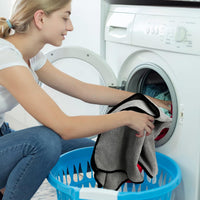 Pet Dog Cat Microfiber Drying Towel Ultra Absorbent Great for Bathing - Grey / 20" x 35" - image 4
